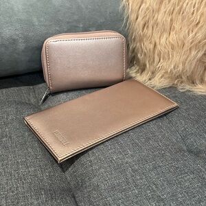 GUC Metallic Pink Checkbook Cover & Card Case